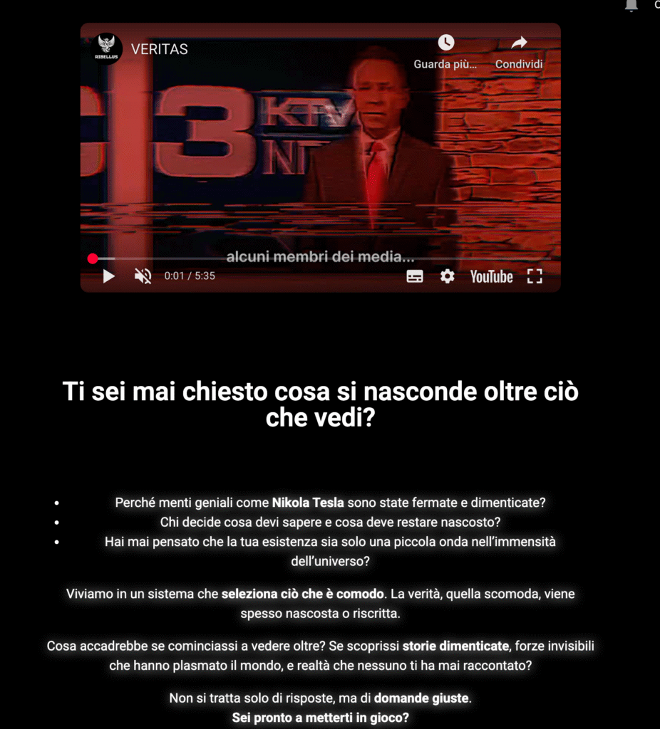 sito landing page professionale